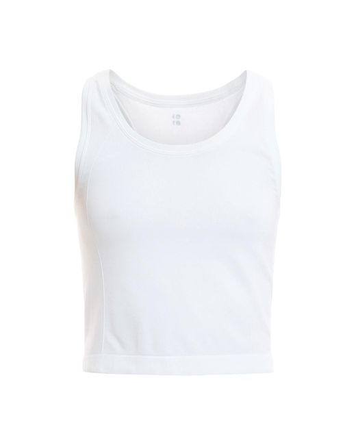 Sweaty Betty White Women's Athlete Crop Seamless Gym Vest