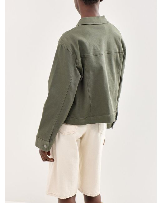 Soya Concept Green Bess Trucker Jacket Khaki