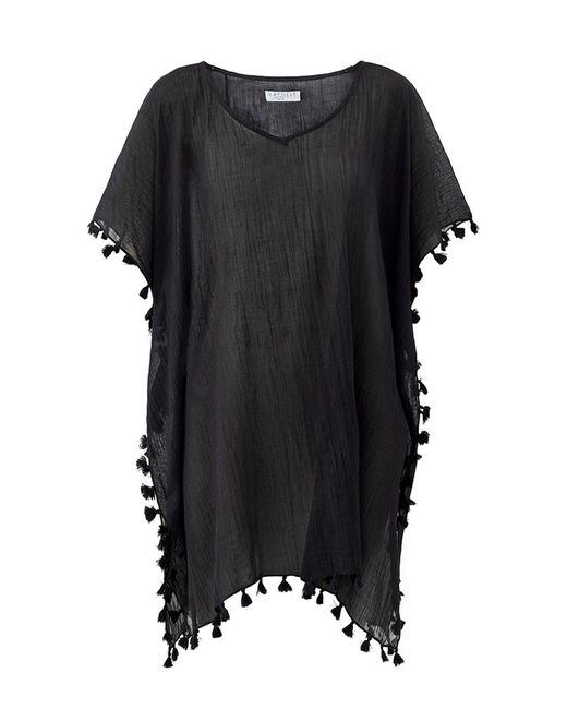 Seafolly Black Beach Basics Amnesia Kaftan