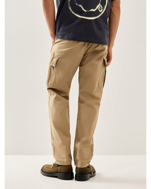 Jack & Jones Natural Kane Barkley Cargo Pants for men