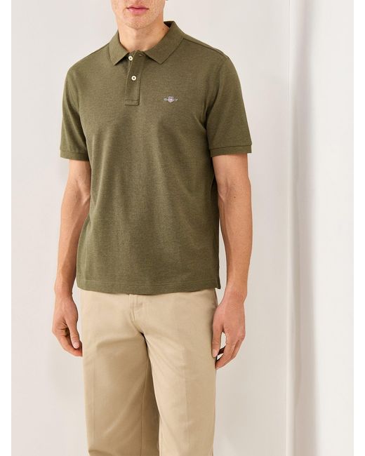 Gant Green Shield Polo Top Ange for men