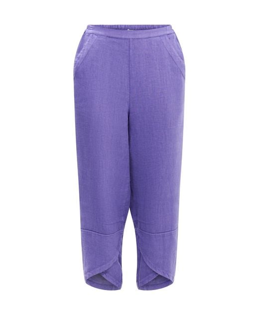 Sahara Purple Tulip Hem Bubble Trouser