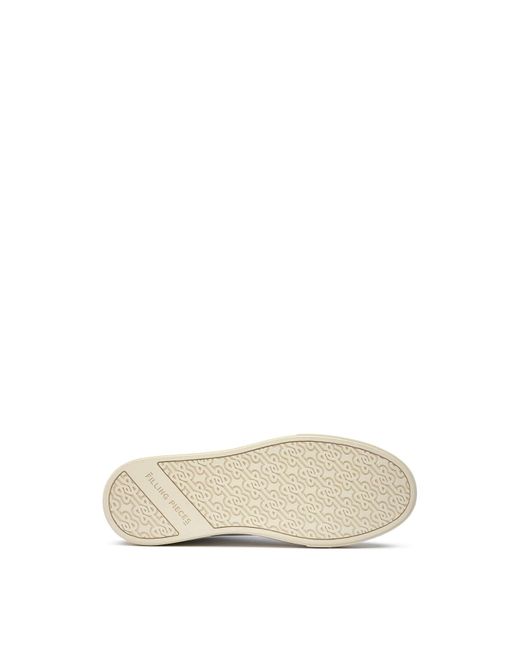 Filling Pieces White Tiebreak Core Trainers, Leather for men