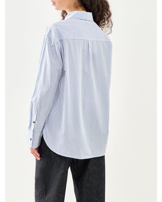 Barbour Blue Polly Striped Shirt