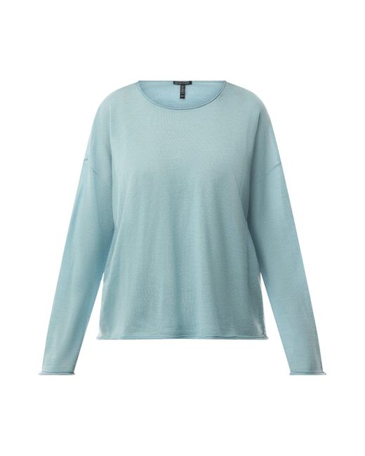 Eileen Fisher Blue Women's Merino Wool Crew Jumper