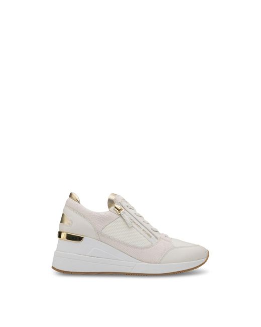 Michael Kors White Darby Wedge Trainers for men