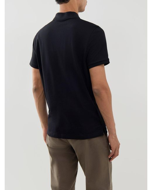 Moose Knuckles Black Yul Polo for men