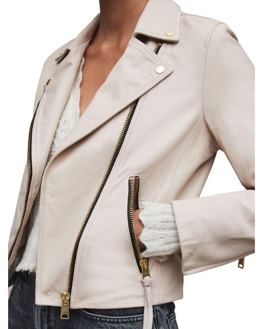 AllSaints Natural Dalby Biker