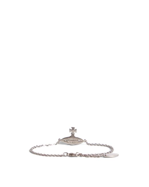 Vivienne Westwood White Pina Bas Relief Bracelet Bag