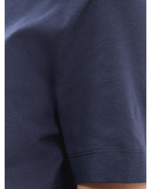 SELECTED Blue Essential Short Sleeves Boxy Tee