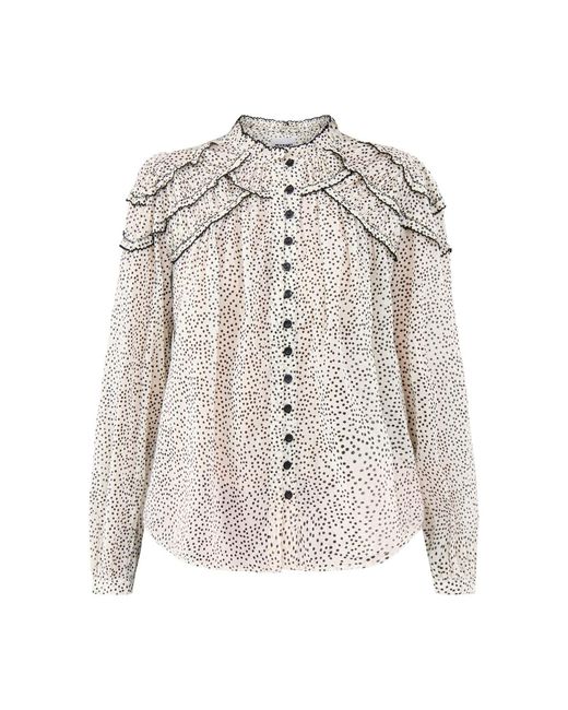 Isabel Marant White Christa-Ga Blouse Multi