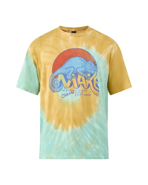 Nudie Jeans Blue Koffe Chameleon Graphic T-Shirt Multi for men