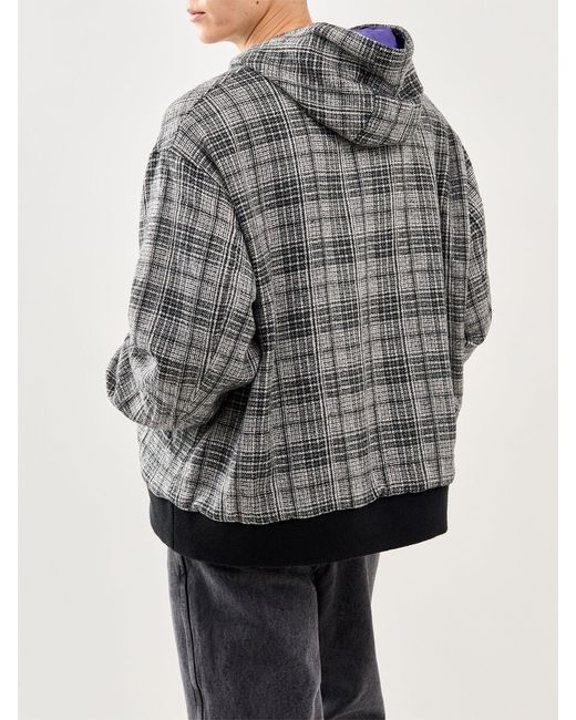 Needles Gray Zipped Hooded Jacket Multi for men