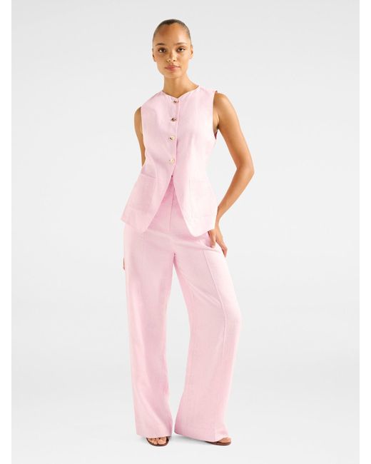 Forever New Pink Clementine Soft Vest