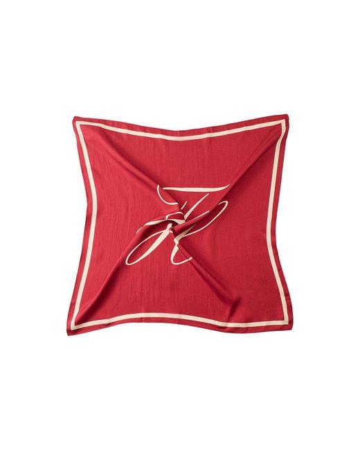 Tommy Hilfiger Red Tommy Script Scarf