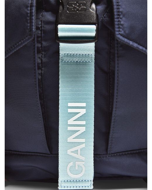 Ganni Blue Women's Recycled Tech Backpack