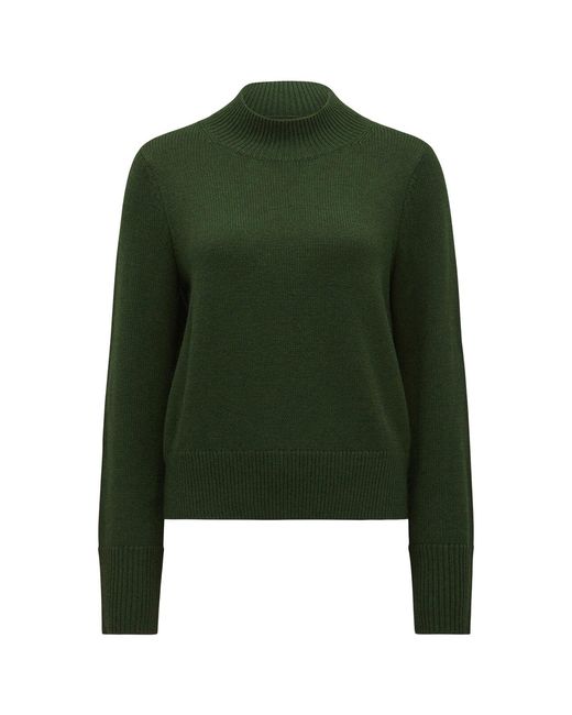 Forever New Green Women's Poppy Stand Neck Jumper