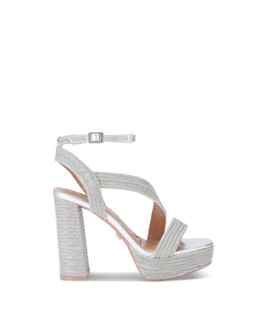 Carvela Kurt Geiger White Gala Platform Jewel