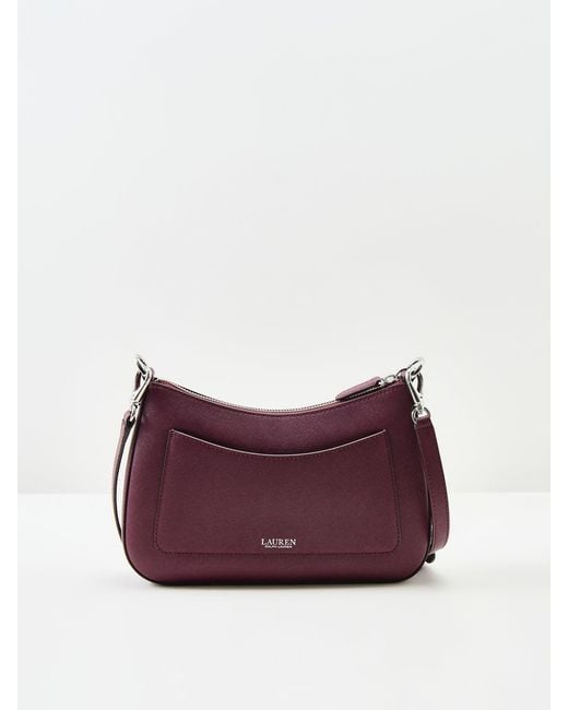 Ralph Lauren Purple Danni 26 Medium Shoulder Bag