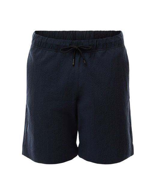 Paul Smith Blue Seersucker Drawcord Shorts for men