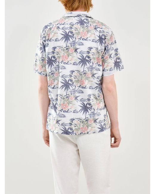 Hartford White Short Sleeve Shirt for men