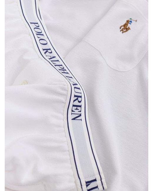 Polo Ralph Lauren White Knit Oxford Short Sleeve Set