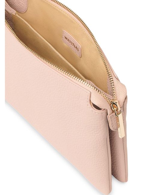 Whistles Pink Women's Elita Double Pouch Clutch