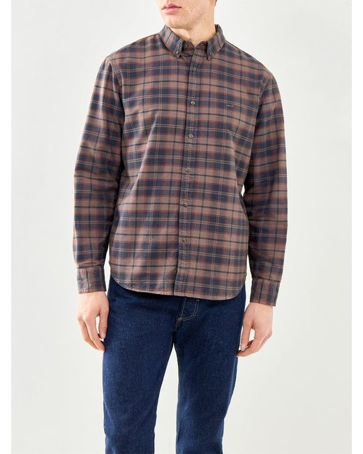 Levi's Gray Button Down Shirt Khaki for men