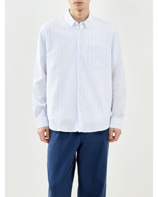 Farah White Striped Shirt for men