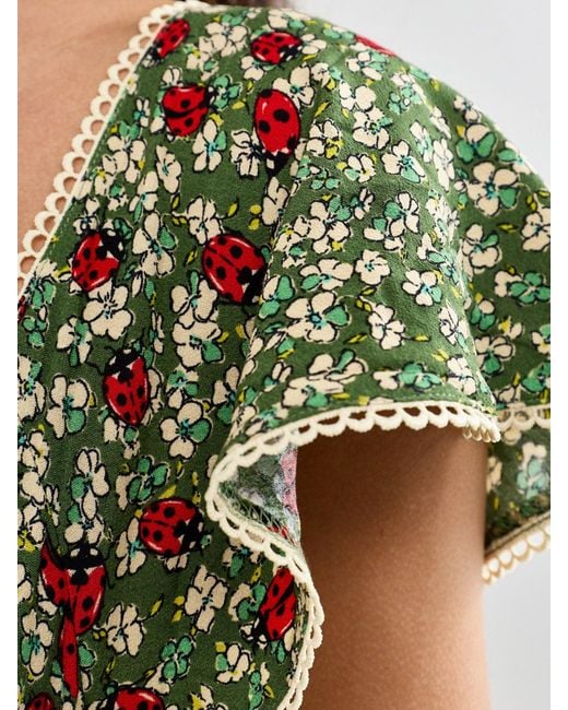 Free People Green Backroads Mini