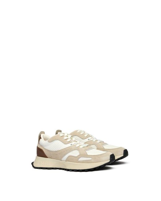 Boss White Jonah Runn Trainers for men