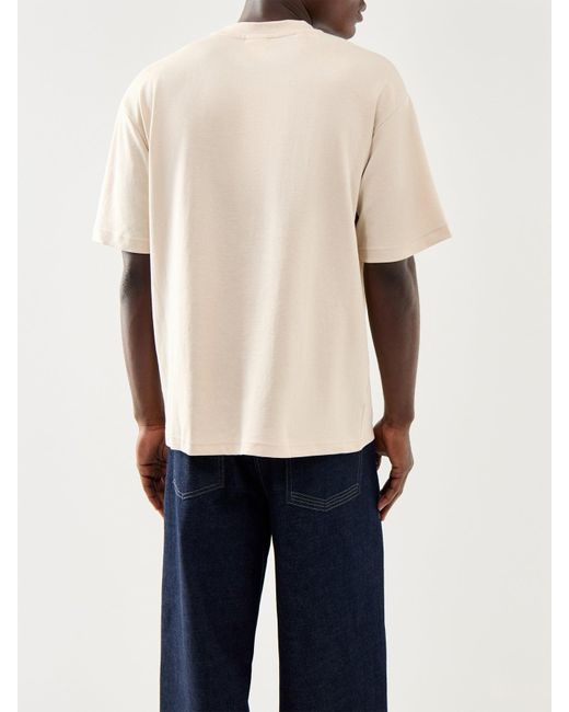 SELECTED White Loose Oscar Short Sleeves O Neck Tee for men