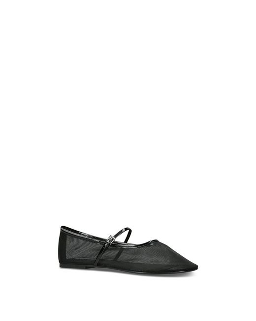 Steve Madden White Mash Ballet Flats