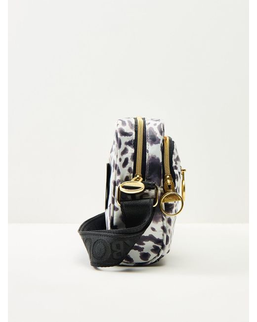 Barbour Black Boulevard Crossbody Bag Leopard Print