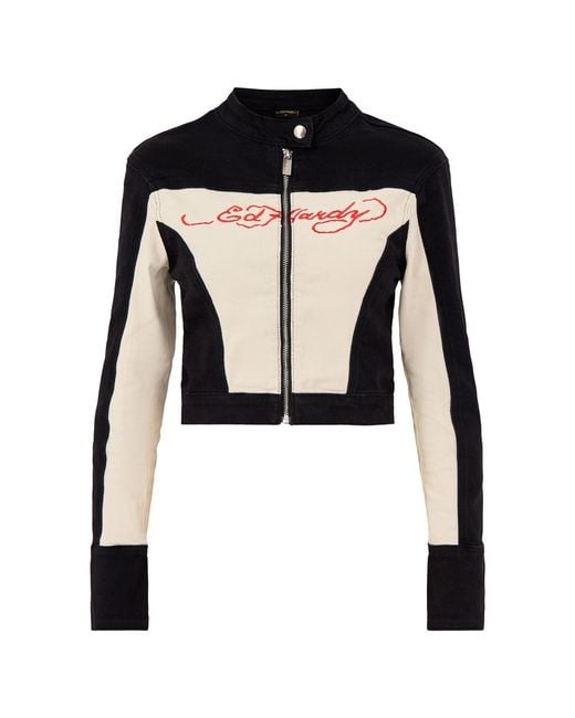 Ed Hardy Black Fitted Jacket