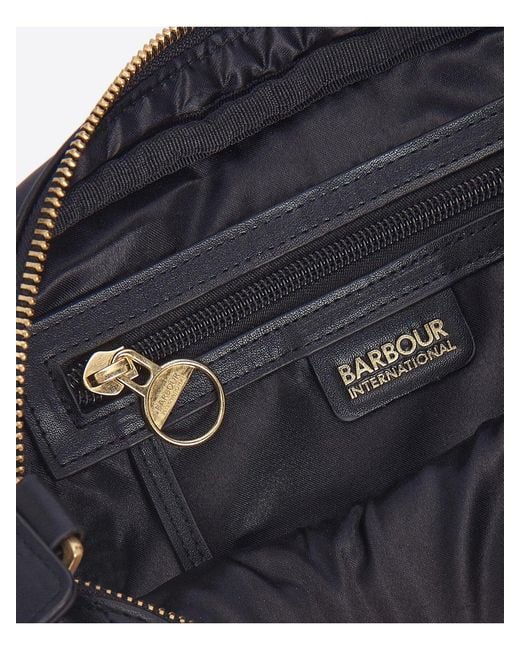 Barbour Gray Quilted Sloane Small Crossbody Bag