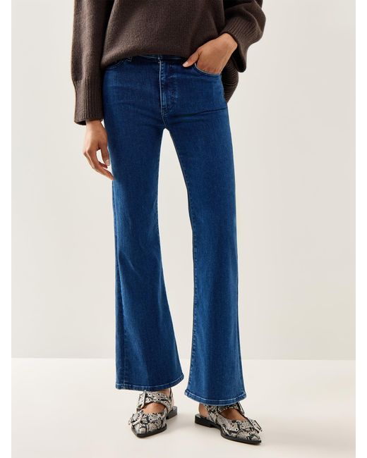 FRAME Blue The Icon Mid Rise Flare Jeans