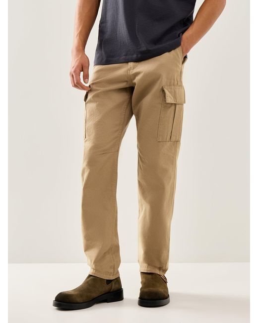Jack & Jones Natural Kane Barkley Cargo Pants for men