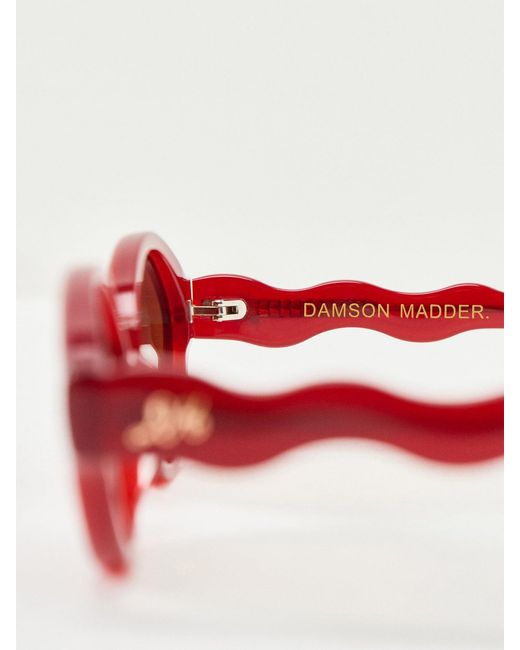 Damson Madder Pink Wave Temple Sunglasses