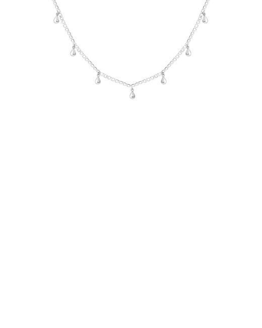 Tutti & Co White Teardrop Necklace