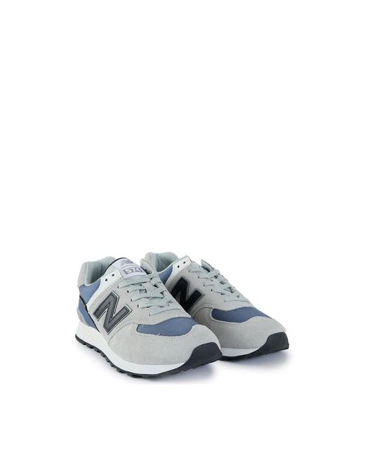 New Balance Blue 574 Suede Trainers for men