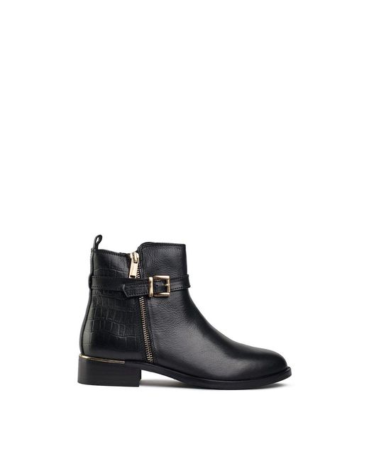 Sole Black Gada Zip And Buckle Boots