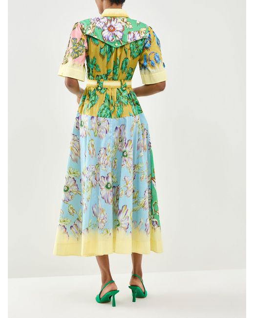 ALÉMAIS Green Jerry Shirt Dress, Cotton