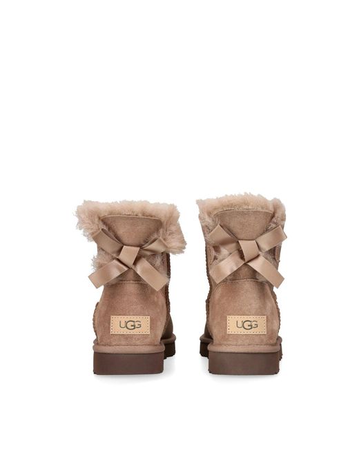 Ugg Brown Mini Bailey Bow Ii Boots