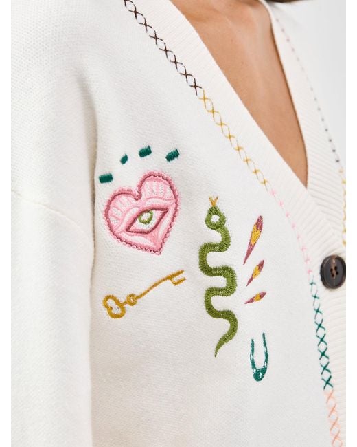Never Fully Dressed White Western Martha Cardigan
