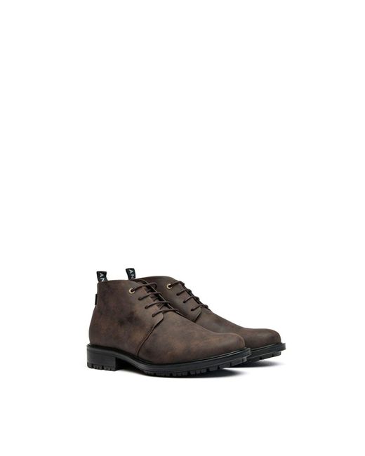 V.Gan Brown Vegan Endive Chukka Boots for men