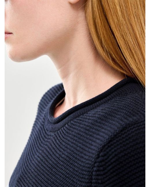 Barbour Blue Hinton Knitted Jumper