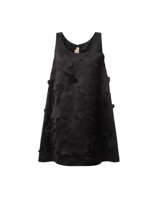 Marni Black Women's A Line Mini Dress With Cut Outs