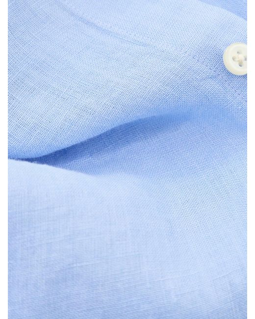 Polo Ralph Lauren Blue Custom Fit Shirt for men