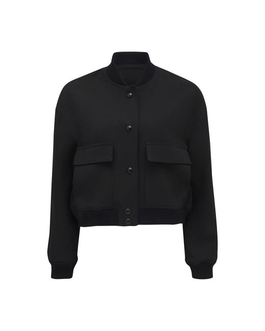 Forever New Black Miranda Bomber Jacket